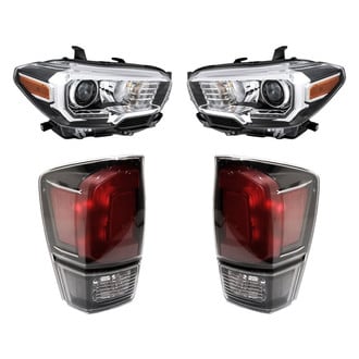 Replacement - 4-Piece Kit (Driver and Passenger Side Headlights, Driver and Passenger Side Tail Lights)
