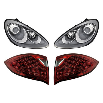 Replacement - 4-Piece Kit (Driver and Passenger Side Headlights, Driver and Passenger Side Outer Tail Lights)