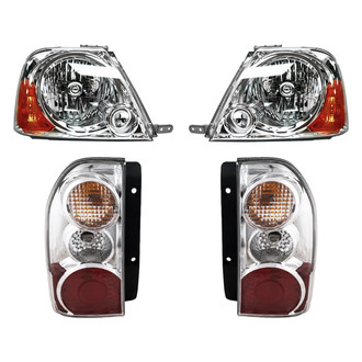 Replacement BNDL-278872 - 4-Piece Kit (Driver and Passenger Side Headlights, Driver and Passenger Side Tail Lights)