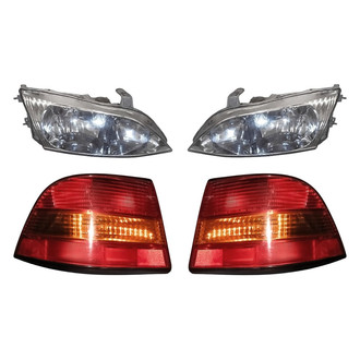 Replacement - 4-Piece Kit (Driver and Passenger Side Headlights, Driver and Passenger Side Tail Lights)