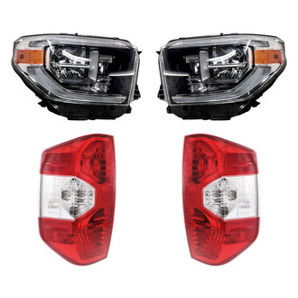 Replacement - 4-Piece Kit (Driver and Passenger Side Headlights, Driver and Passenger Side Tail Lights)