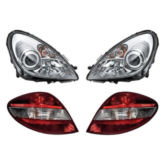 Replacement - 4-Piece Kit (Driver and Passenger Side Headlights, Driver and Passenger Side Tail Lights)