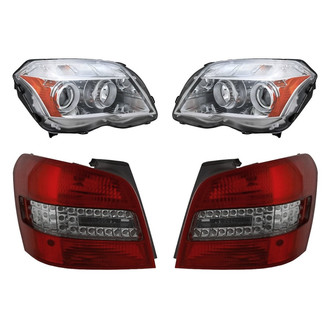 Replacement BNDL-278889 - 4-Piece Kit (Driver and Passenger Side Headlights, Driver and Passenger Side Tail Lights)