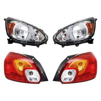 Replacement - 4-Piece Kit (Driver and Passenger Side Headlights, Driver and Passenger Side Tail Lights)