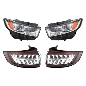 Replacement BNDL-278901 - 4-Piece Kit (Driver and Passenger Side Headlights, Driver and Passenger Side Outer Tail Lights)