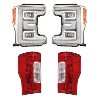 Replacement - 4-Piece Kit (Driver and Passenger Side Headlights, Driver and Passenger Side Tail Lights)