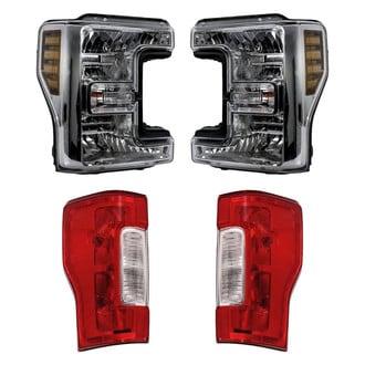 Replacement - 4-Piece Kit (Driver and Passenger Side Headlights, Driver and Passenger Side Tail Lights)
