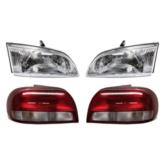 Replacement - 4-Piece Kit (Driver and Passenger Side Headlights, Driver and Passenger Side Tail Lights)