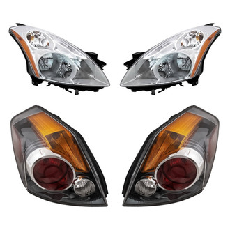 Replacement - 4-Piece Kit (Driver and Passenger Side Headlights, Driver and Passenger Side Tail Lights)