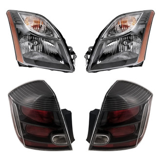 Replacement - 4-Piece Kit (Driver and Passenger Side Headlights, Driver and Passenger Side Tail Lights)
