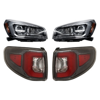 Replacement - 4-Piece Kit (Driver and Passenger Side Headlights, Driver and Passenger Side Outer Tail Lights)