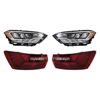 Replacement - 4-Piece Kit (Driver and Passenger Side Headlights, Driver and Passenger Side Outer Tail Lights)