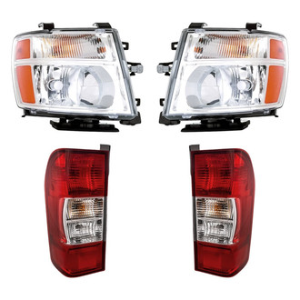 Replacement - 4-Piece Kit (Driver and Passenger Side Headlights, Driver and Passenger Side Tail Lights)