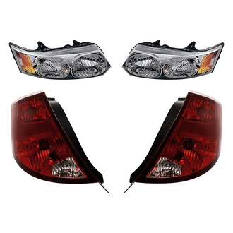 Replacement - 4-Piece Kit (Driver and Passenger Side Headlights, Driver and Passenger Side Outer Tail Lights)