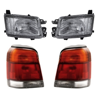 Replacement - 4-Piece Kit (Driver and Passenger Side Headlights, Driver and Passenger Side Outer Tail Lights)