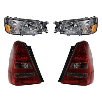 Replacement - 4-Piece Kit (Driver and Passenger Side Headlights, Driver and Passenger Side Tail Lights)