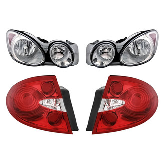 Replacement - 4-Piece Kit (Driver and Passenger Side Headlights, Driver and Passenger Side Tail Lights)