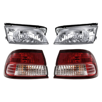 Replacement - 4-Piece Kit (Driver and Passenger Side Headlights, Driver and Passenger Side Outer Tail Lights)