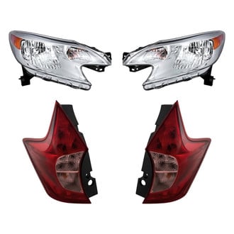 Replacement - 4-Piece Kit (Driver and Passenger Side Headlights, Driver and Passenger Side Tail Lights)
