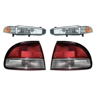 Replacement - 4-Piece Kit (Driver and Passenger Side Headlights, Driver and Passenger Side Outer Tail Lights)