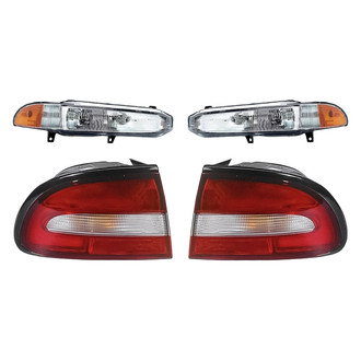 Replacement - 4-Piece Kit (Driver and Passenger Side Headlights, Driver and Passenger Side Outer Tail Lights)