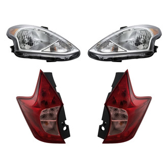 Replacement - 4-Piece Kit (Driver and Passenger Side Headlights, Driver and Passenger Side Tail Lights)