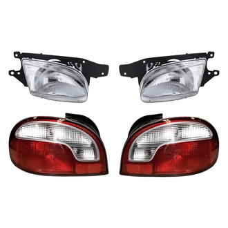 Replacement - 4-Piece Kit (Driver and Passenger Side Headlights, Driver and Passenger Side Tail Lights)