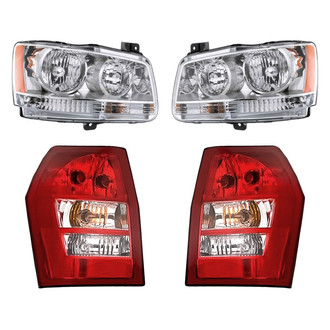 Replacement - 4-Piece Kit (Driver and Passenger Side Headlights, Driver and Passenger Side Tail Lights)