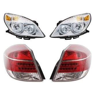Replacement - 4-Piece Kit (Driver and Passenger Side Headlights, Driver and Passenger Side Tail Lights)