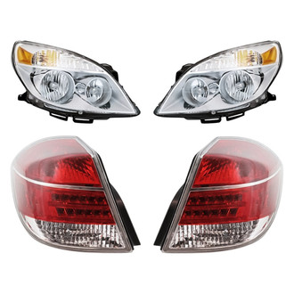 Replacement - 4-Piece Kit (Driver and Passenger Side Headlights, Driver and Passenger Side Tail Lights)