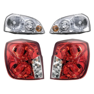 Replacement - 4-Piece Kit (Driver and Passenger Side Headlights, Driver and Passenger Side Tail Lights)