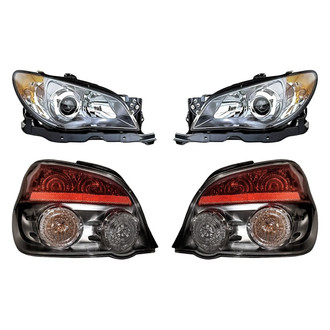 Replacement - 4-Piece Kit (Driver and Passenger Side Headlights, Driver and Passenger Side Tail Lights)