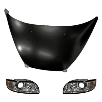Replacement - 3-Piece Kit (Driver and Passenger Side Headlights, Hood Panel)