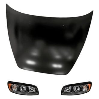 Replacement - 3-Piece Kit (Driver and Passenger Side Headlights, Hood Panel) (Standard Line)
