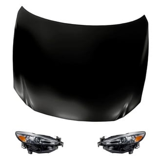 Replacement - 3-Piece Kit (Driver and Passenger Side Headlights, Hood Panel) (Standard Line)