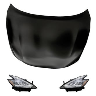 Replacement - 3-Piece Kit (Driver and Passenger Side Headlights, Hood Panel) (Standard Line)