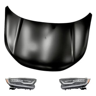 Replacement - 3-Piece Kit (Driver and Passenger Side Headlights, Hood Panel) (Standard Line)