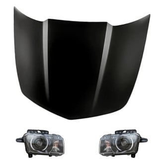 Replacement - 3-Piece Kit (Driver and Passenger Side Headlights, Hood Panel) (Standard Line)