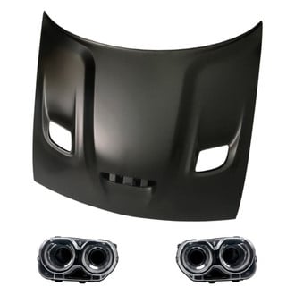 Replacement - 3-Piece Kit (Driver and Passenger Side Headlights, Hood Panel) (Standard Line)