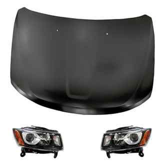 Replacement - 3-Piece Kit (Driver and Passenger Side Headlights, Hood Panel) (Standard Line)