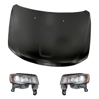Replacement - 3-Piece Kit (Driver and Passenger Side Headlights, Hood Panel) (Standard Line)