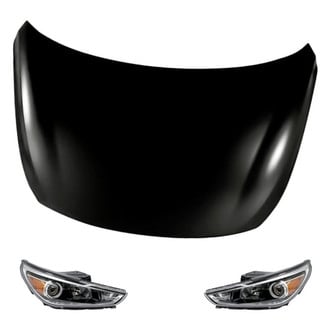 Replacement - 3-Piece Kit (Driver and Passenger Side Headlights, Hood Panel) (Standard Line)