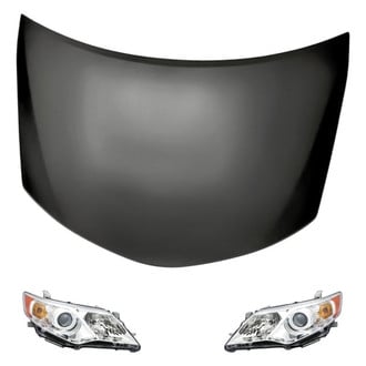 Replacement - 3-Piece Kit (Driver and Passenger Side Headlights, Hood Panel) (Standard Line)