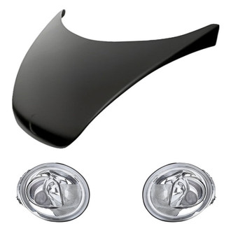 Replacement - 3-Piece Kit (Driver and Passenger Side Headlights, Hood Panel) (Standard Line)