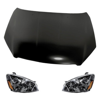 Replacement - 3-Piece Kit (Driver and Passenger Side Headlights, Hood Panel)