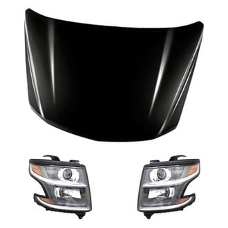 Replacement - 3-Piece Kit (Driver and Passenger Side Headlights, Hood Panel) (Standard Line)
