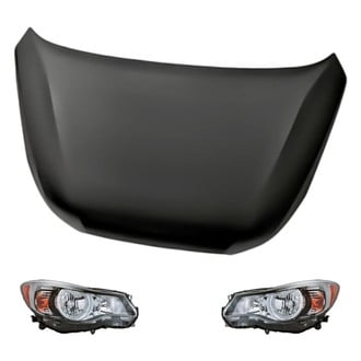 Replacement - 3-Piece Kit (Driver and Passenger Side Headlights, Hood Panel) (Standard Line)