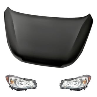 Replacement - 3-Piece Kit (Driver and Passenger Side Headlights, Hood Panel) (Standard Line)