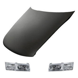 Replacement - 3-Piece Kit (Driver and Passenger Side Headlights, Hood Panel) (Standard Line)