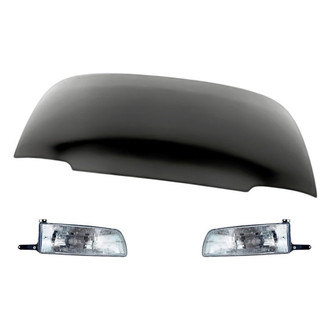 Replacement - 3-Piece Kit (Driver and Passenger Side Headlights, Hood Panel) (Standard Line)